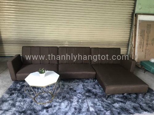 Sofa chữ L nâu D275 x R150