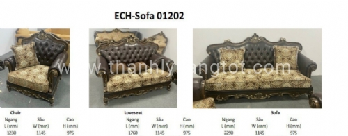 Combo sofa hoàng gia