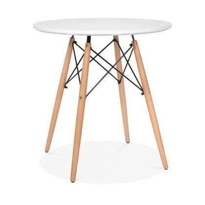 Bàn tròn 1542A màu trắng 60x60