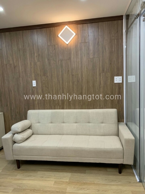 Ghế sofa giường màu gạo 2m1x1m1x45