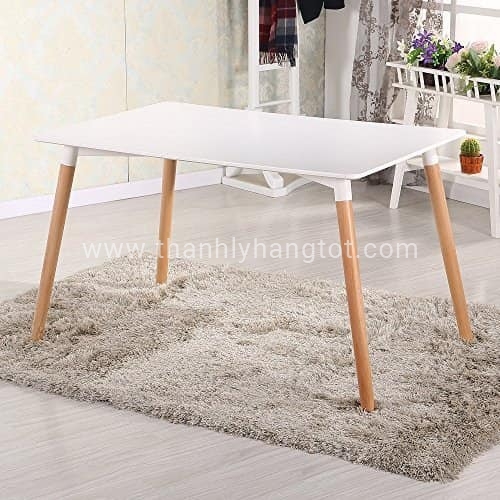 Bàn ăn chữ nhật chân gỗ 1541D