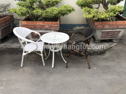 Ghế hợp kim nhôm đế ngồi lưới 57x57x84
