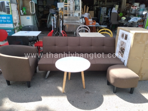 Combo sofa bed+ bàn+sofa đơn+ đôn