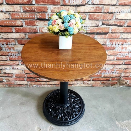 Bàn cafe mặt gỗ