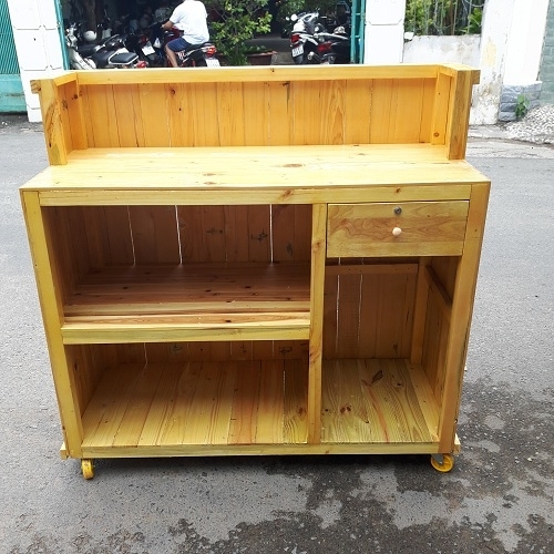 QUẦY GỖ THÔNG 80 KHÔNG MAI