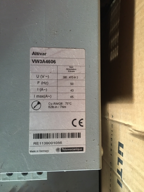 on ap VW3A4606 - : FILTER 43A 400V BY SCHNEIDER